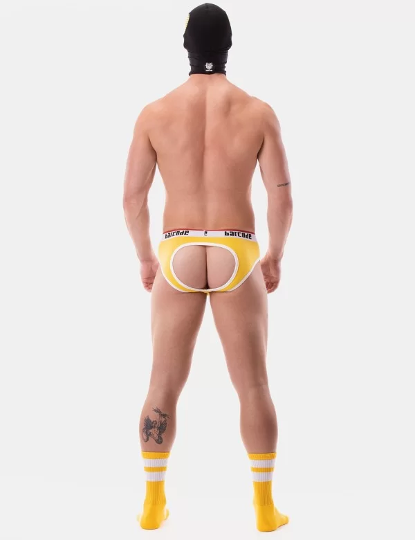 Mesh Eye Hood Troy - Black-Yellow