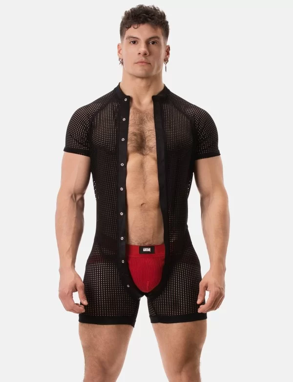 Mesh Union Suit Ruriko - Black